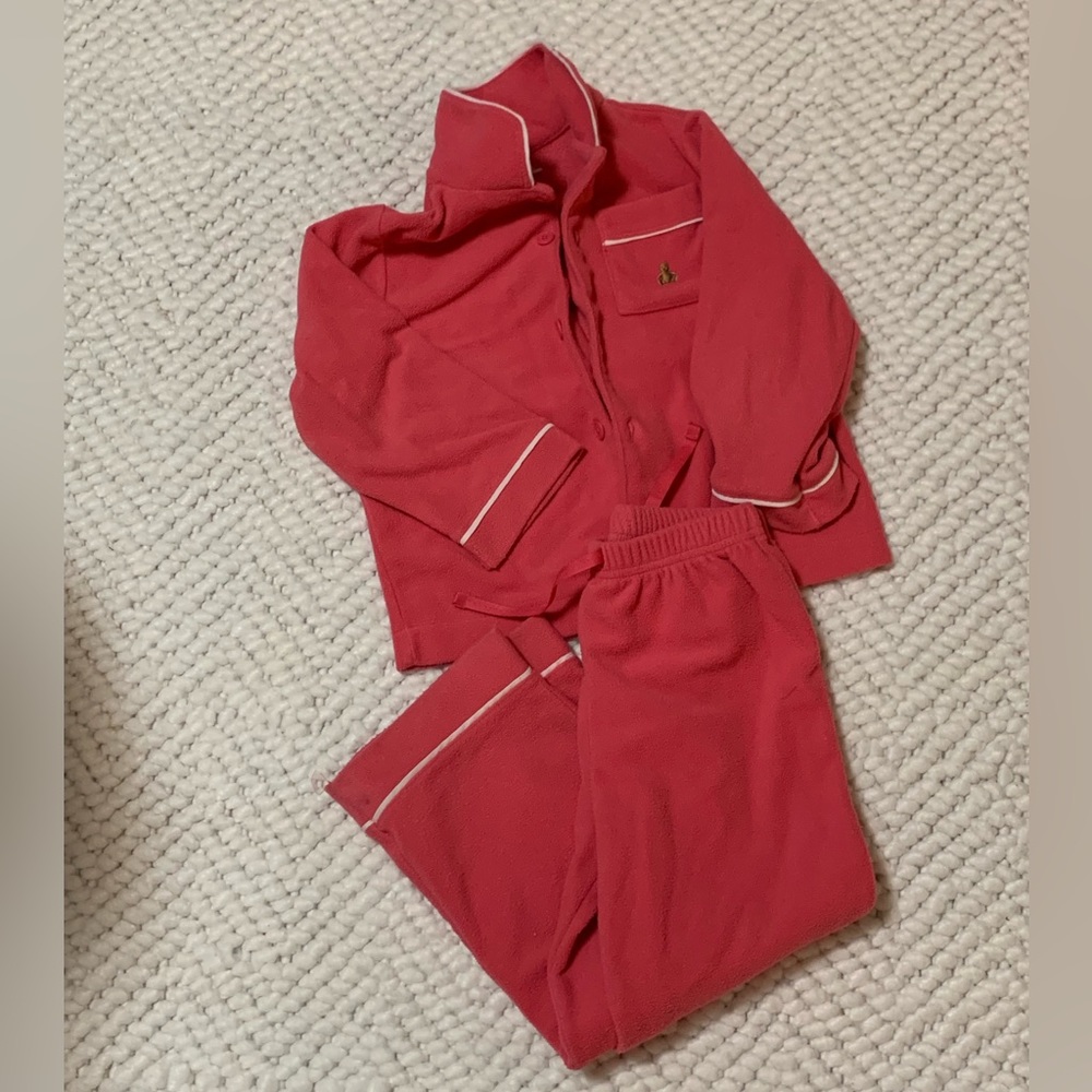 Baby GAP Button Down Fleece Pajama Set. Size 3T